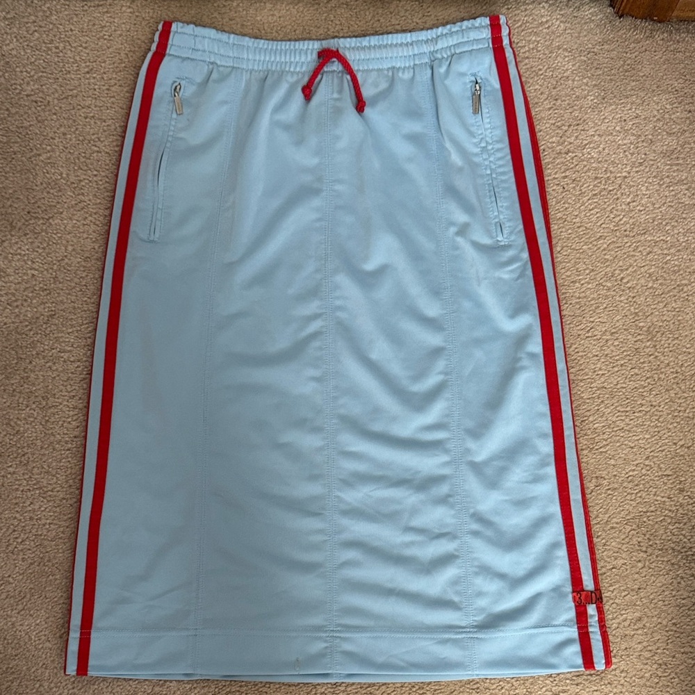 Adidas Y2K blue and red pencil skirt - size small